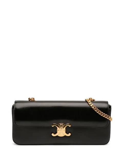 Celine Pre-Owned 2021 Shiny Calfskin Triomphe Chain shoulder bag