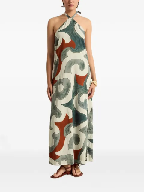 mare di latte maxi Katia Rodeo halterneck dress