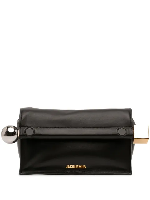 Jacquemus Pre-Owned 2010-2026 Leather La Pochette Rond Carre clutch bag