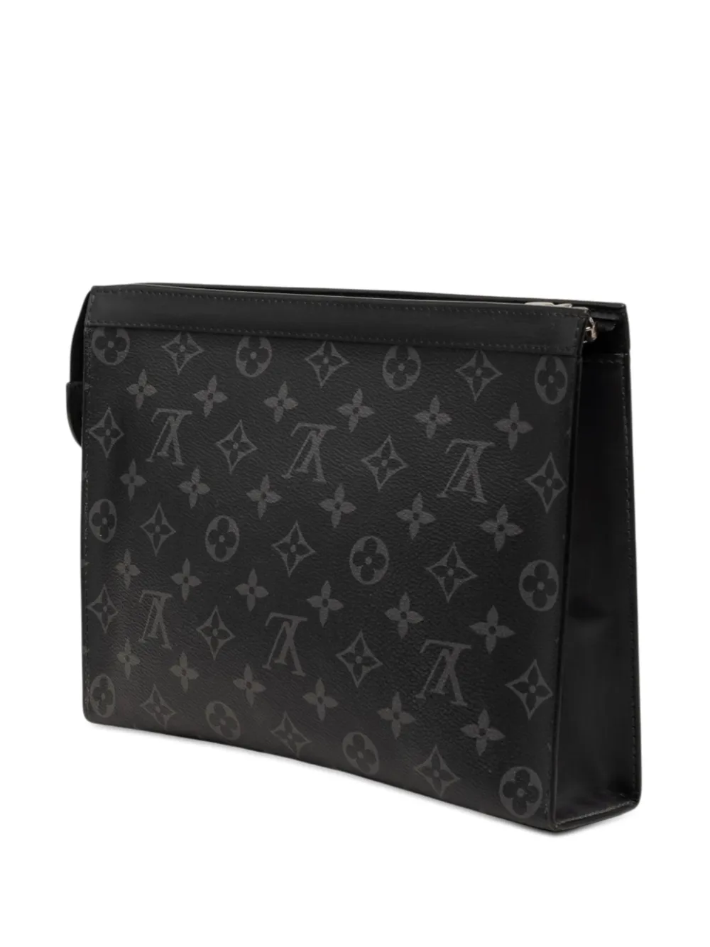  Louis Vuitton Pre-owned Bolso De Mano Pochette Voyage Mm Con Motivo Monogram Eclipse 2021-2026 - Negro 