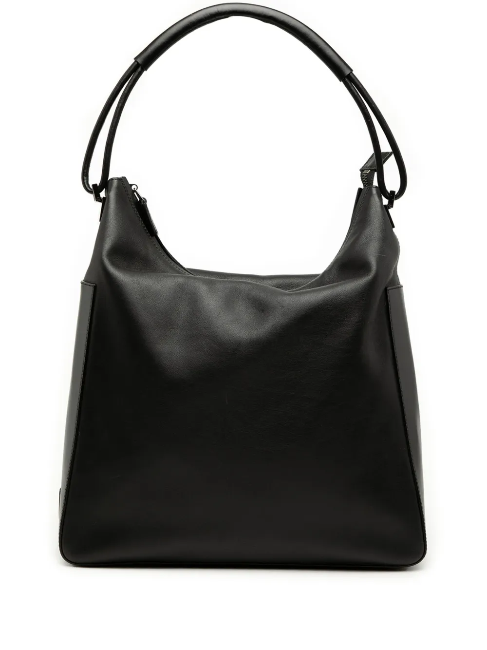 Pre-owned Gucci 20th Century Leather Shoulder Bag In Black