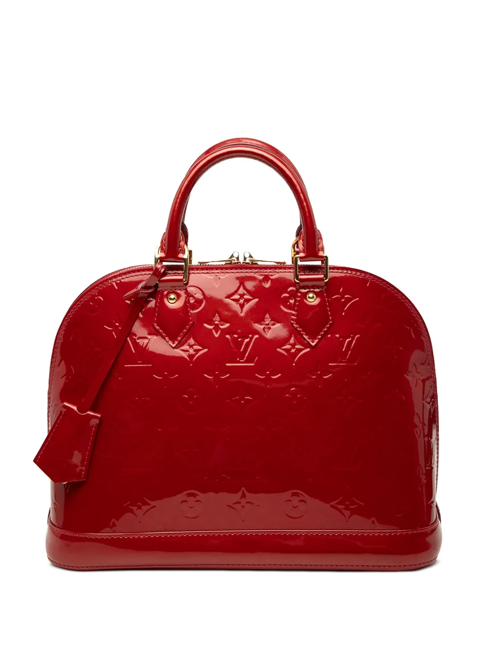 Louis Vuitton Pre-Owned 2013 Monogram Vernis Alma PM handbag - Rosso
