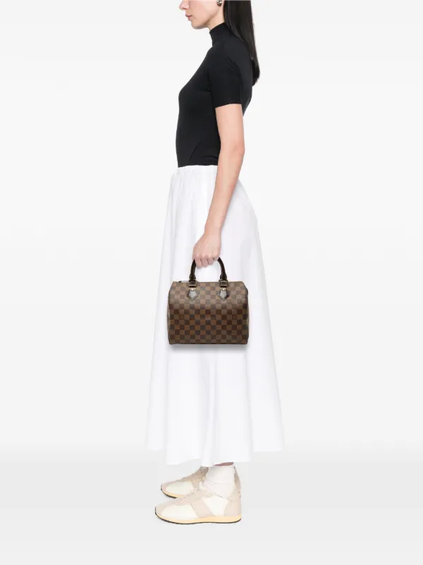 Louis Vuitton Pre-Owned 2016 ダミエ エベヌ スピーディ 25 ボストン