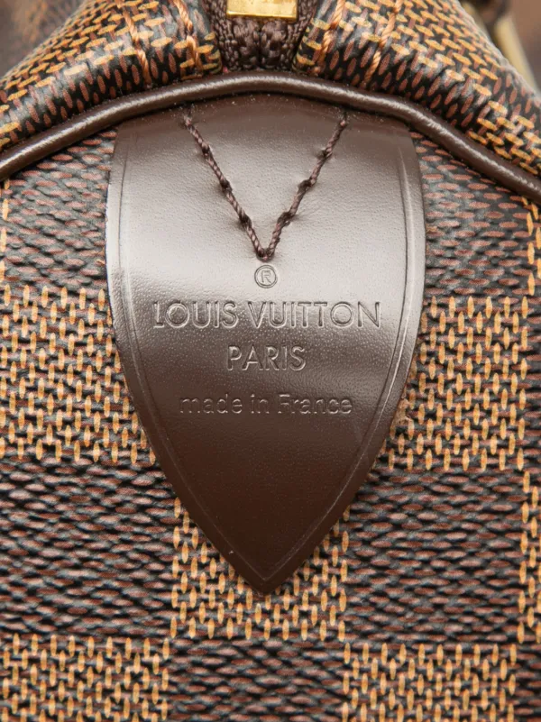 Louis Vuitton Pre-Owned 2016 Damier Ebene Speedy 25 Boston Bag