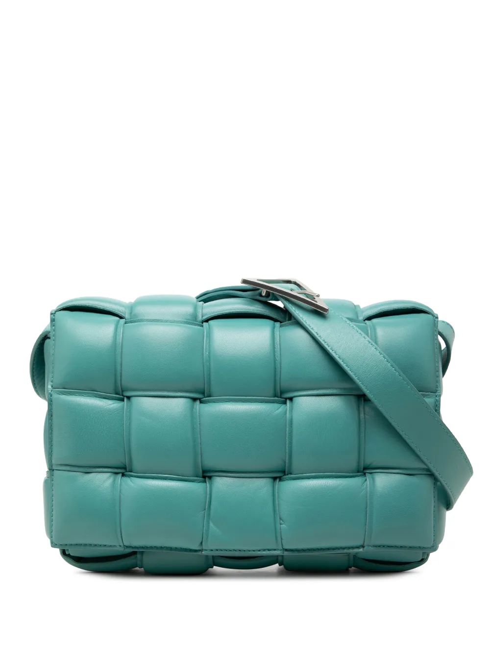 Bottega Veneta Pre-Owned 2012-2026 Nappa Intrecciato Padded Cassette crossbody bag - Blu
