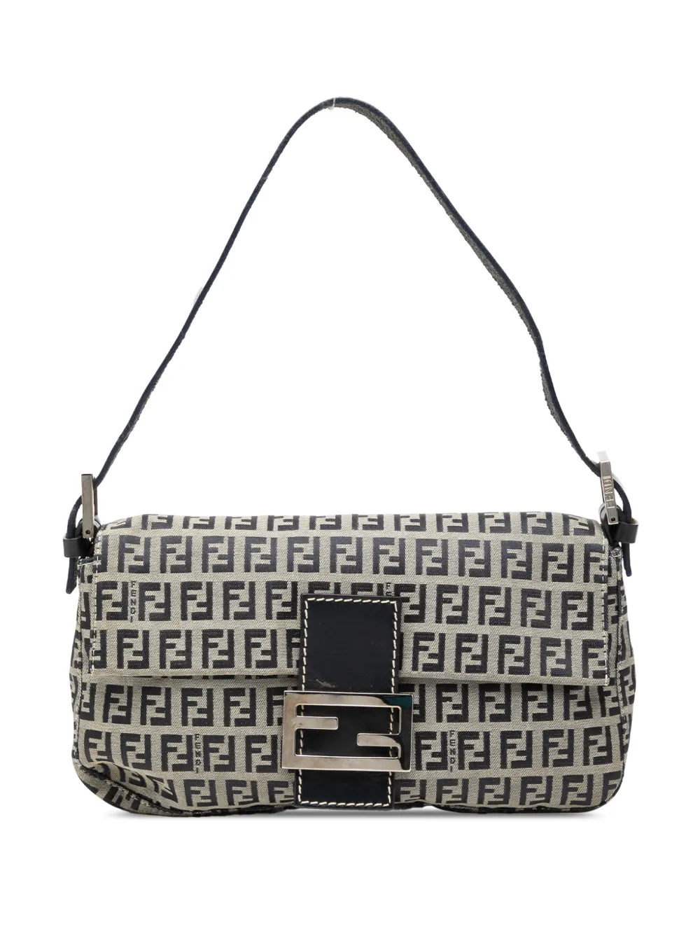Fendi Pre-Owned 2000-2010 Zucchino Canvas Baguette shoulder bag - Grau
