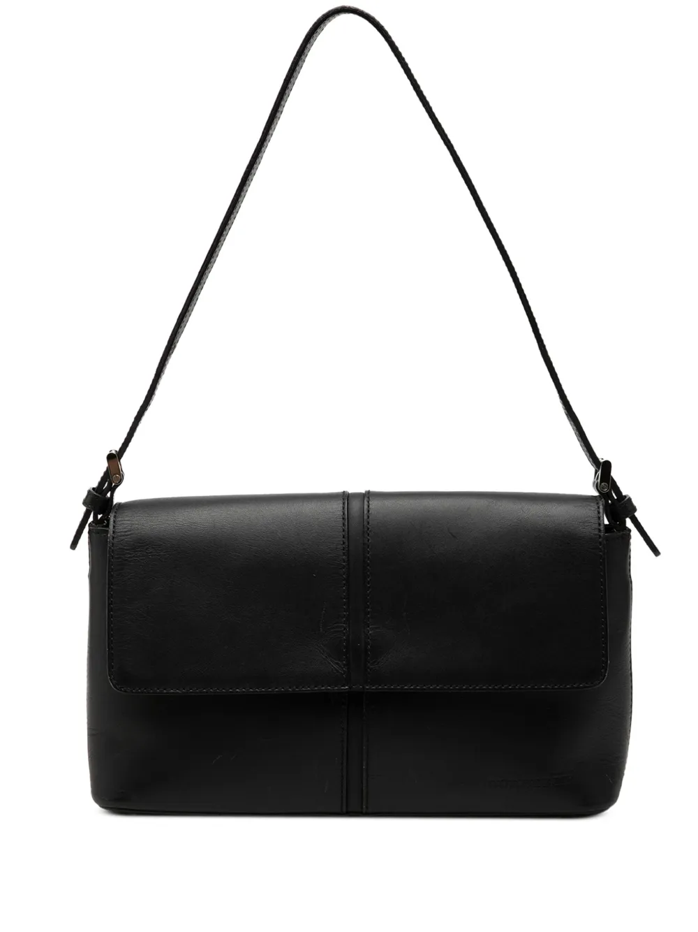 Burberry Pre-Owned 2000-2017 Leather Flap shoulder bag - Nero