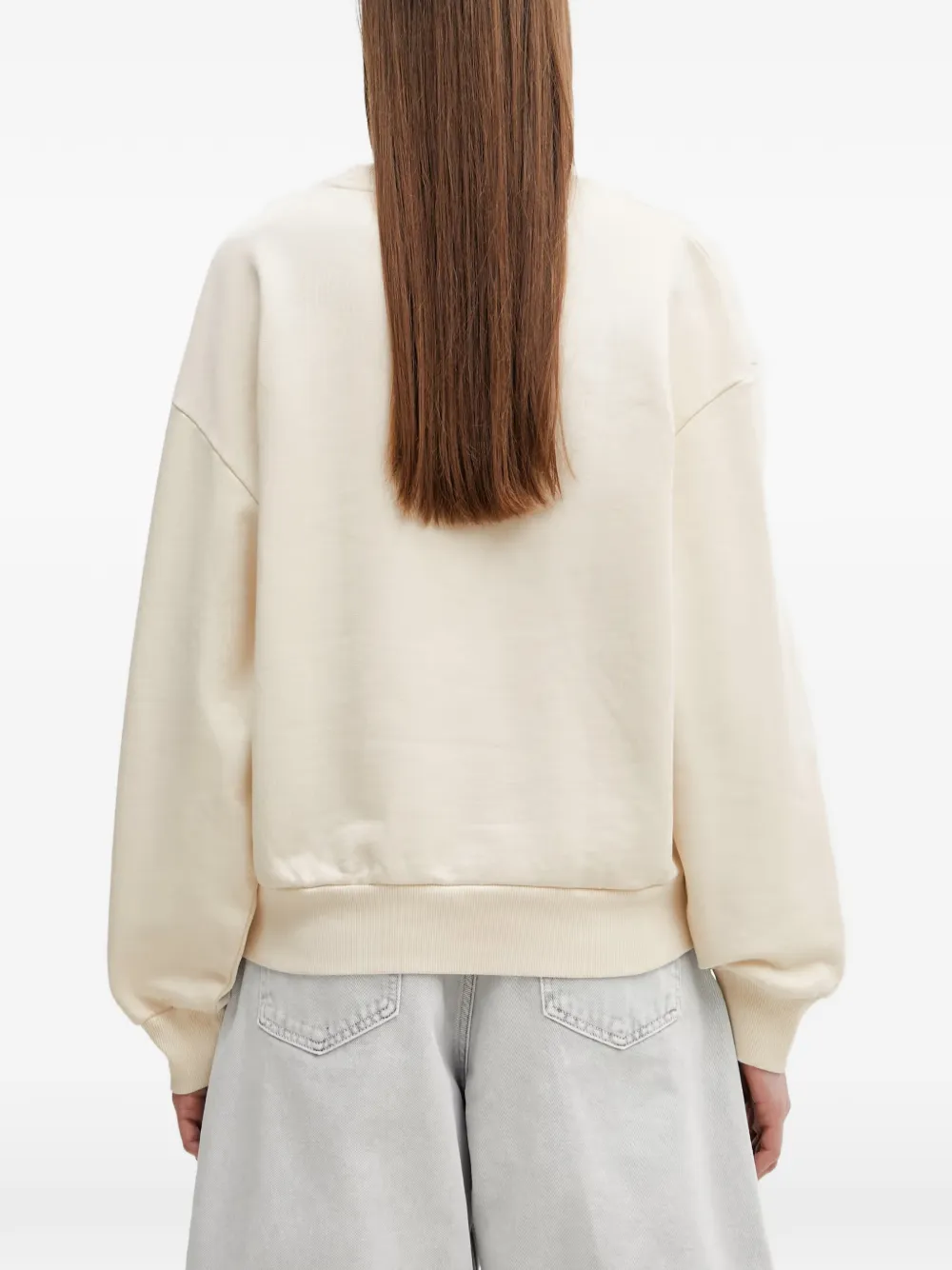 Carhartt WIP Casey sweater met geborduurd logo Beige