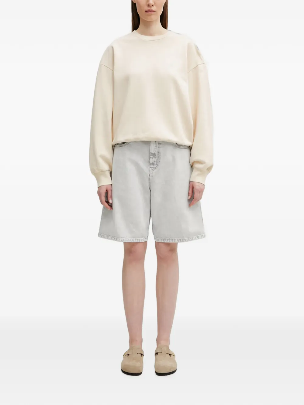 Carhartt WIP Casey logo-embroidered sweatshirt - Nude