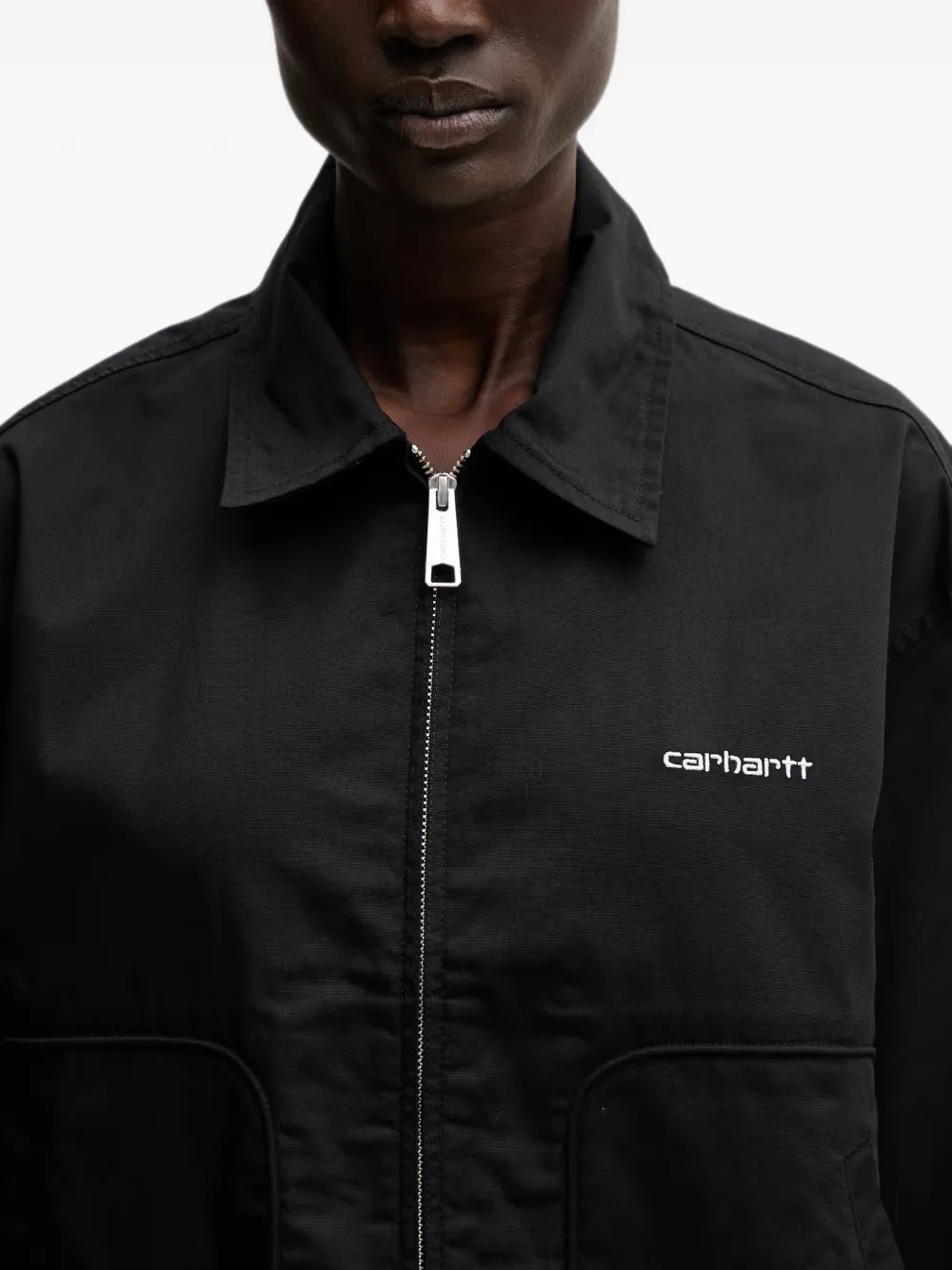 Carhartt WIP Postal jack met rits Zwart