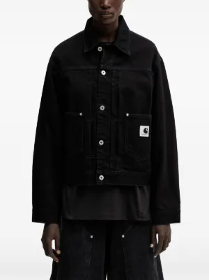 Carhartt WIP ピンストライプ ジップジャケット | ブラック | FARFETCH JP