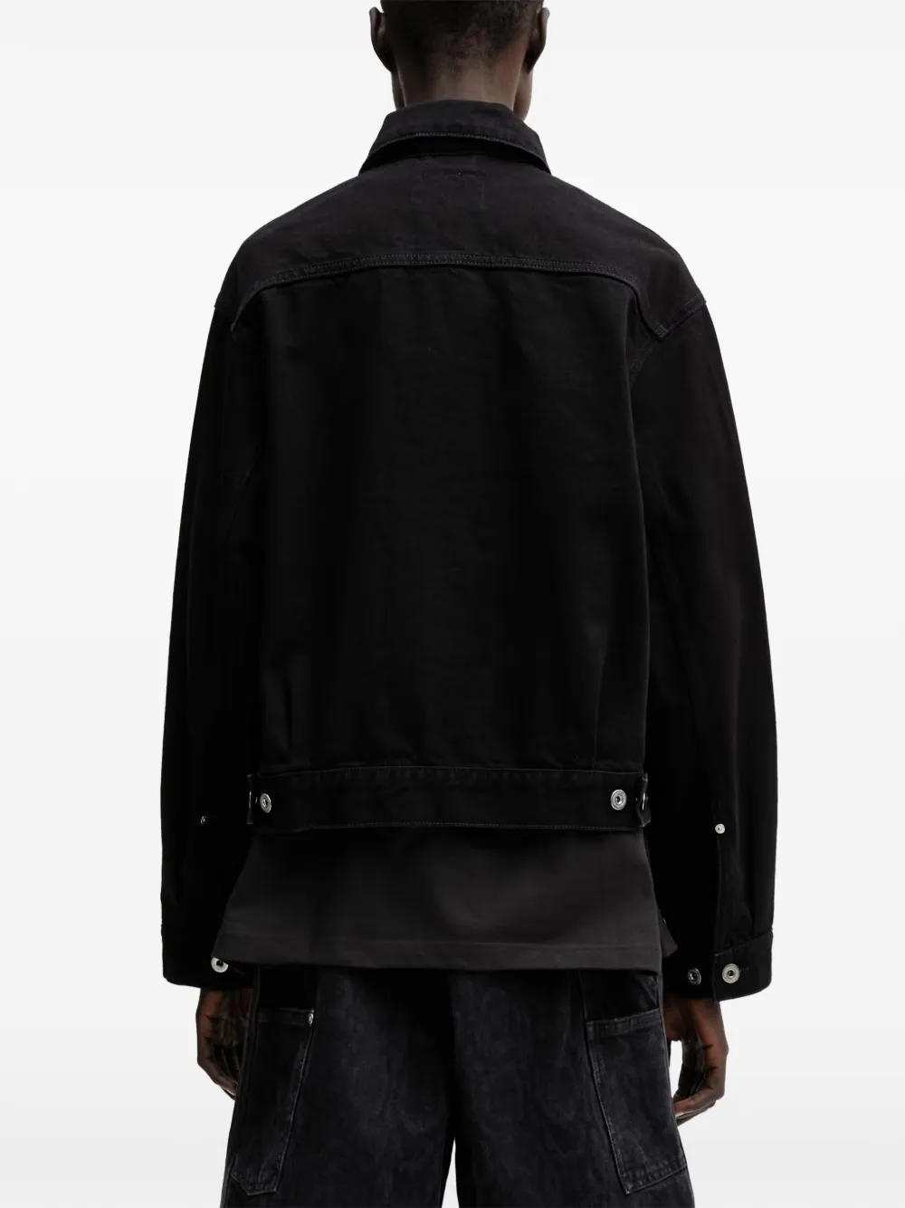 Carhartt WIP Belmar denim jack met logo-patch Zwart