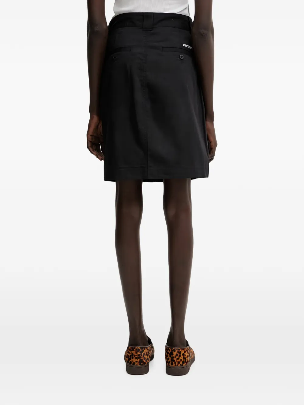 Carhartt WIP Postal mini-rok met opgestikte zak Zwart