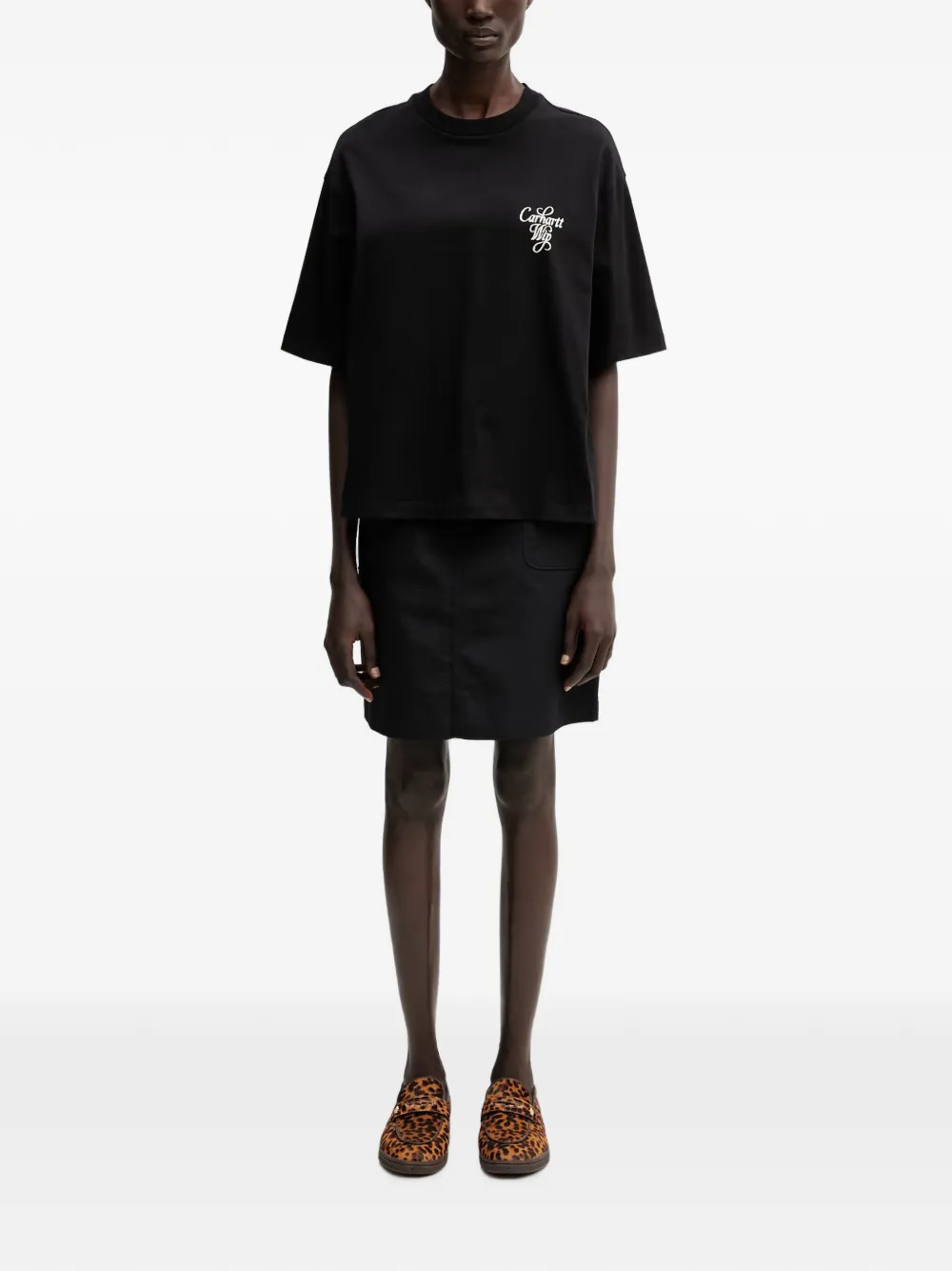 Carhartt WIP Postal mini-rok met opgestikte zak Zwart