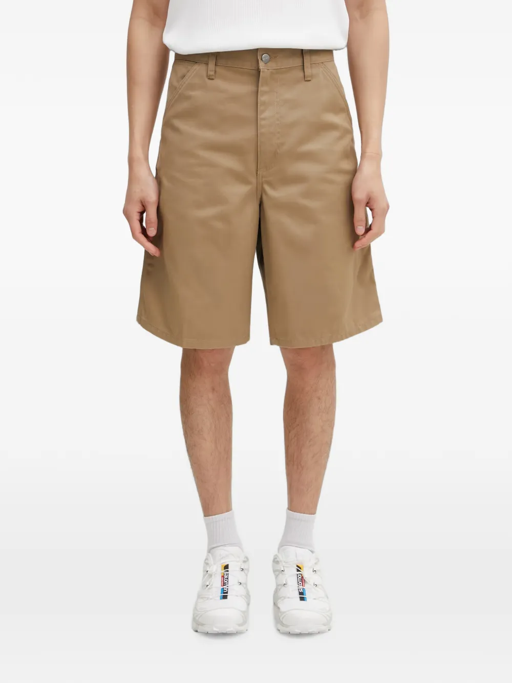 Carhartt WIP Simple logo-patch shorts - Nude