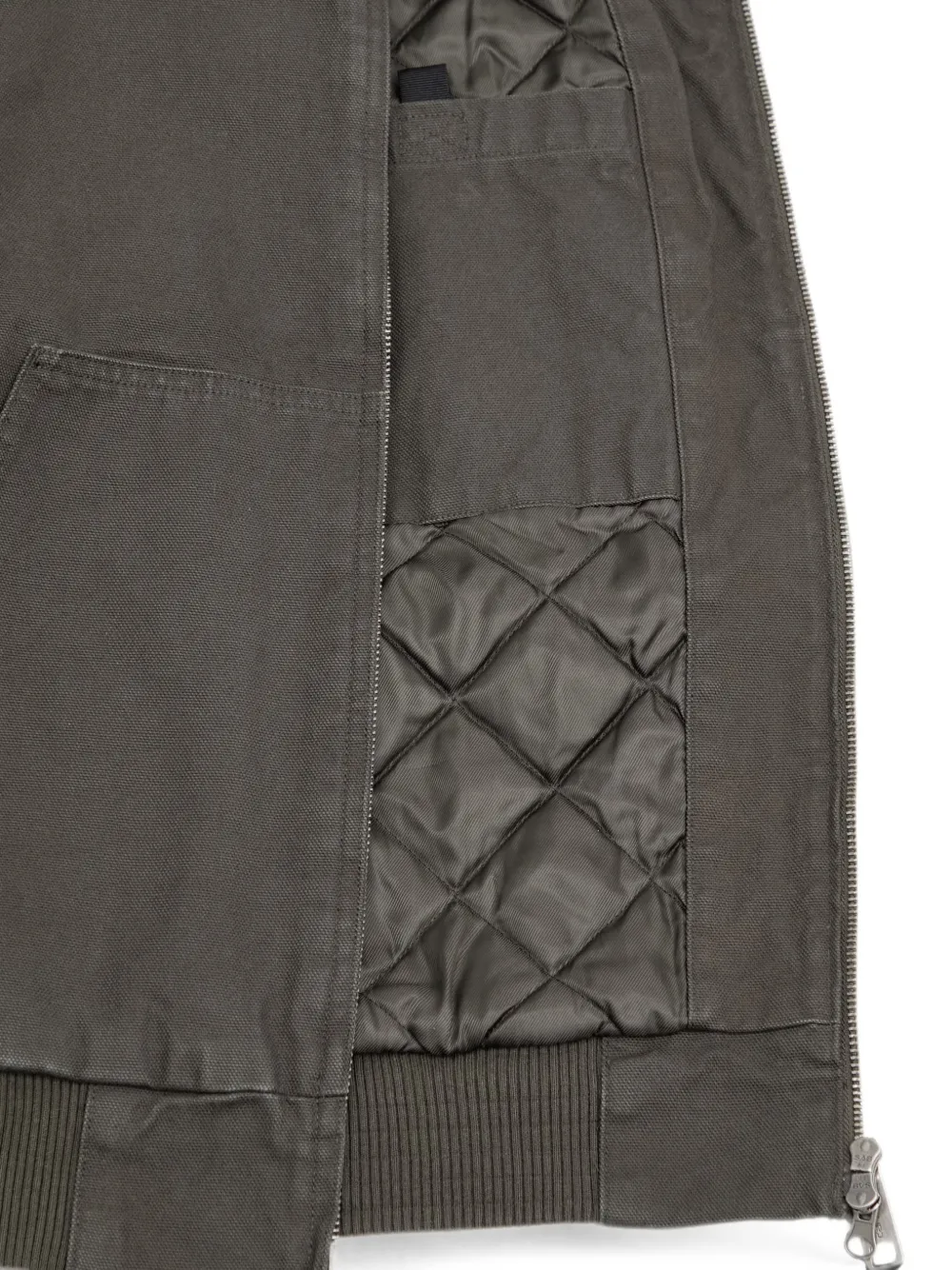 Carhartt WIP Ravon jack met logopatch en rits Groen