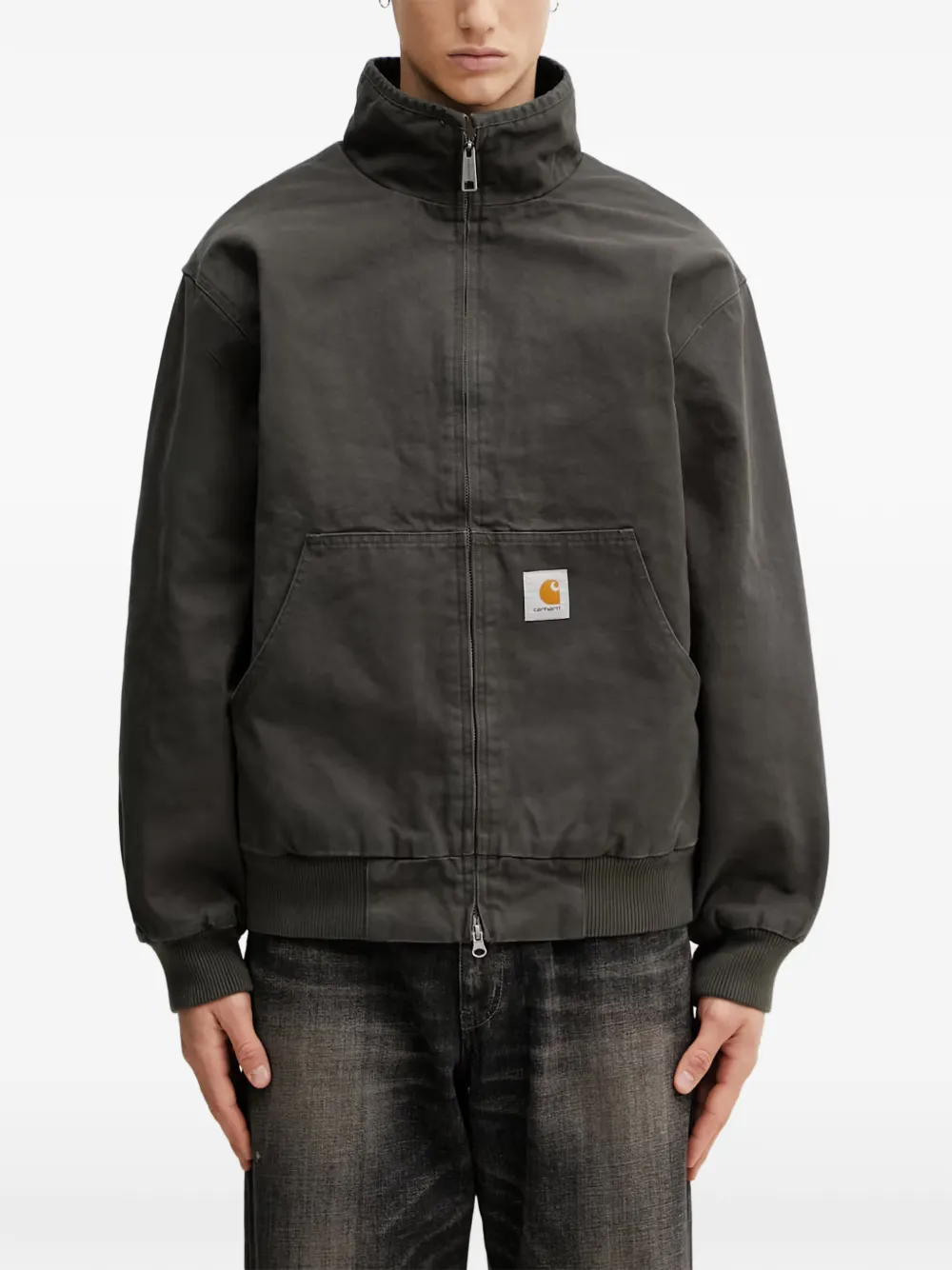 Carhartt WIP Ravon logo-patch zip-up jacket - Green