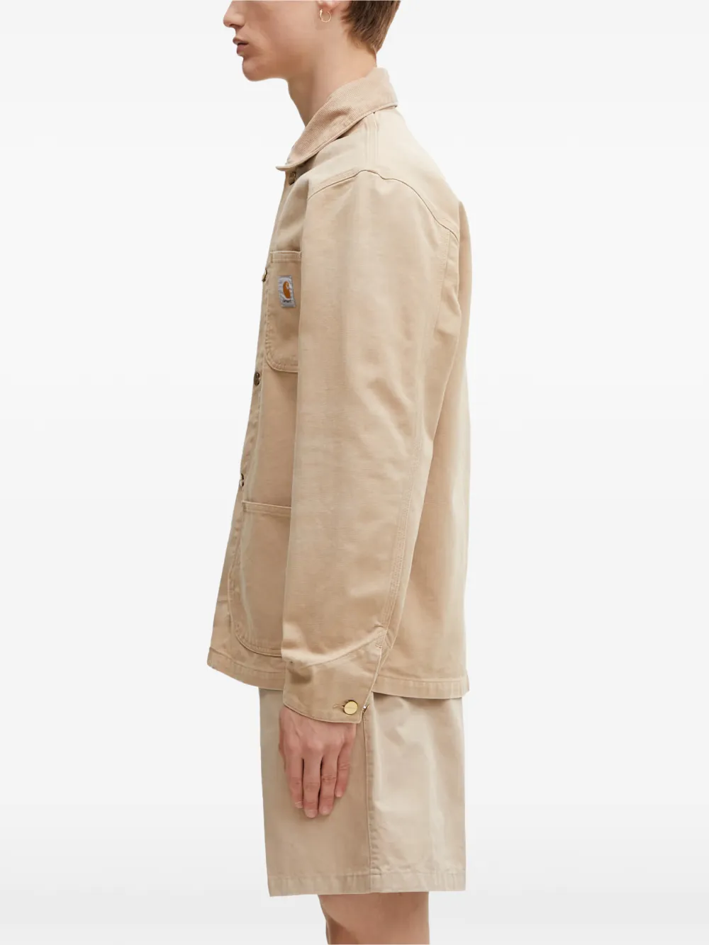 Carhartt WIP Michigan jack met opgestikte zak Beige