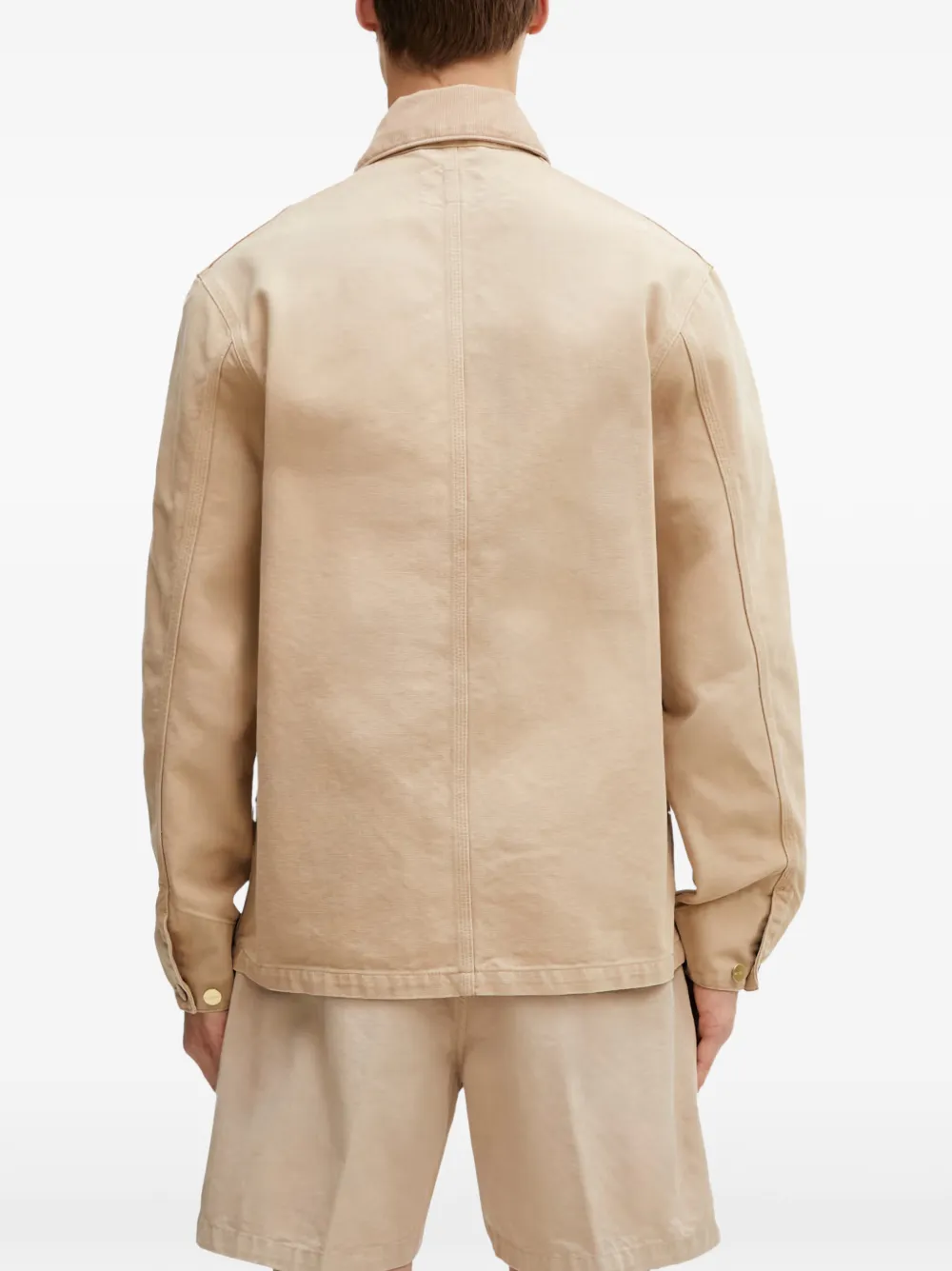 Carhartt WIP Michigan jack met opgestikte zak Beige