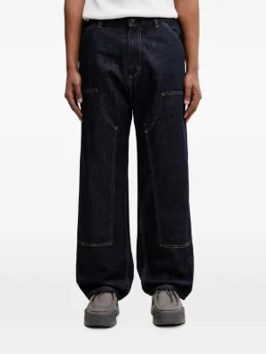 w&lt Walter Van Beirendonck デニム イタリア製 Walter Van Beirendonck ロゴ ジーンズ | ブルー | FARFETCH JP