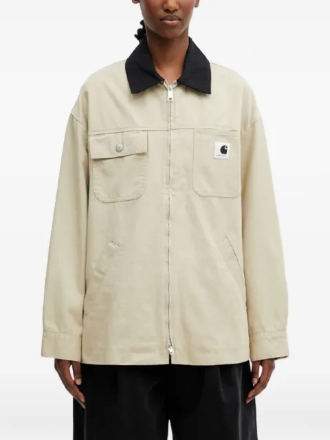 Carhartt WIP Dana logo-patch zip-up jacket