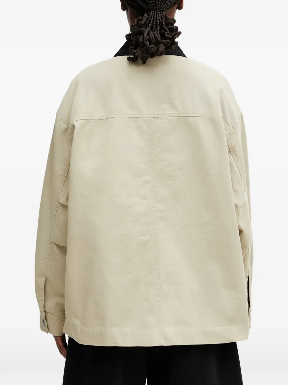 Carhartt WIP Dana jack met logopatch en rits Beige
