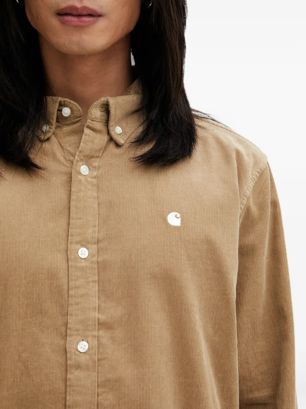 Carhartt WIP L S Madison overhemd Beige