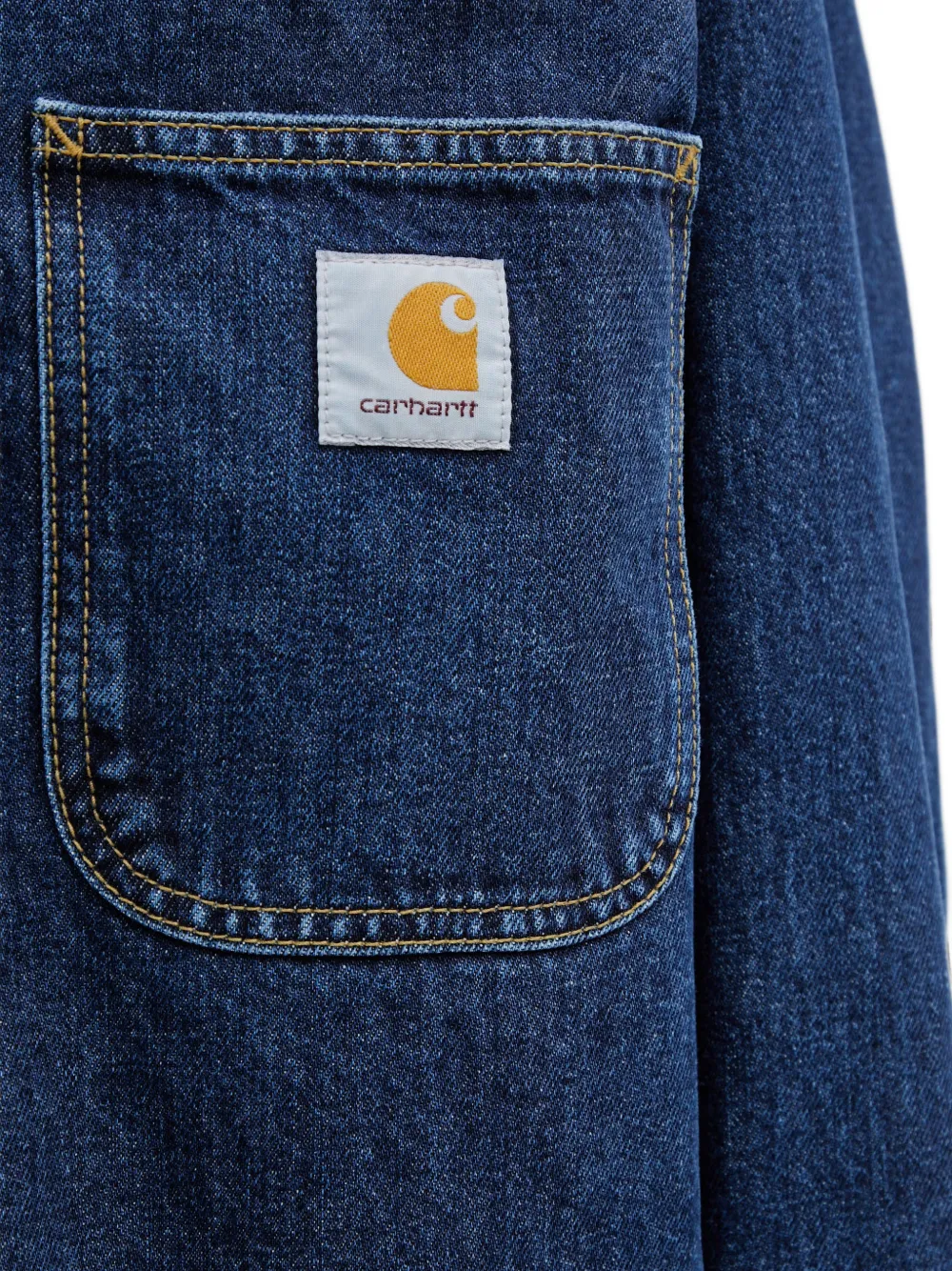 Carhartt WIP Belmar denim jack met logopatch Blauw
