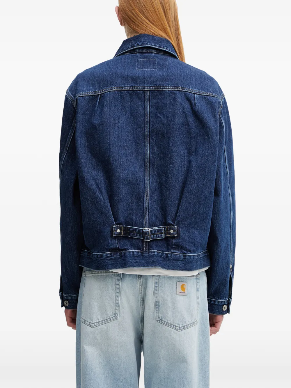 Carhartt WIP Belmar denim jack met logopatch Blauw