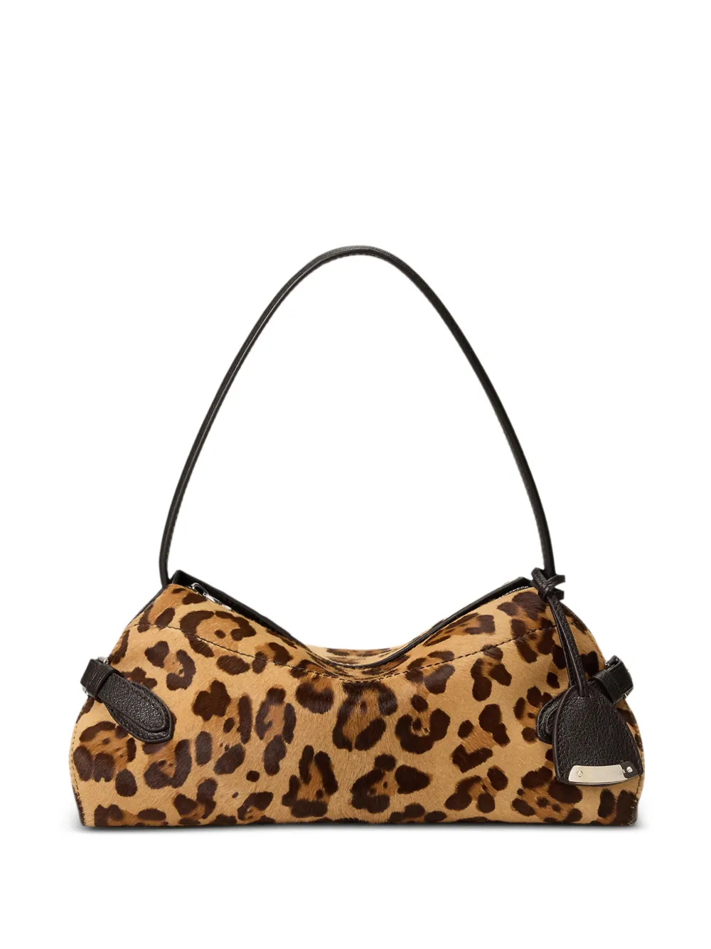 Ralph Lauren Collection small Ralph leopard-print haircalf shoulder bag - Brown