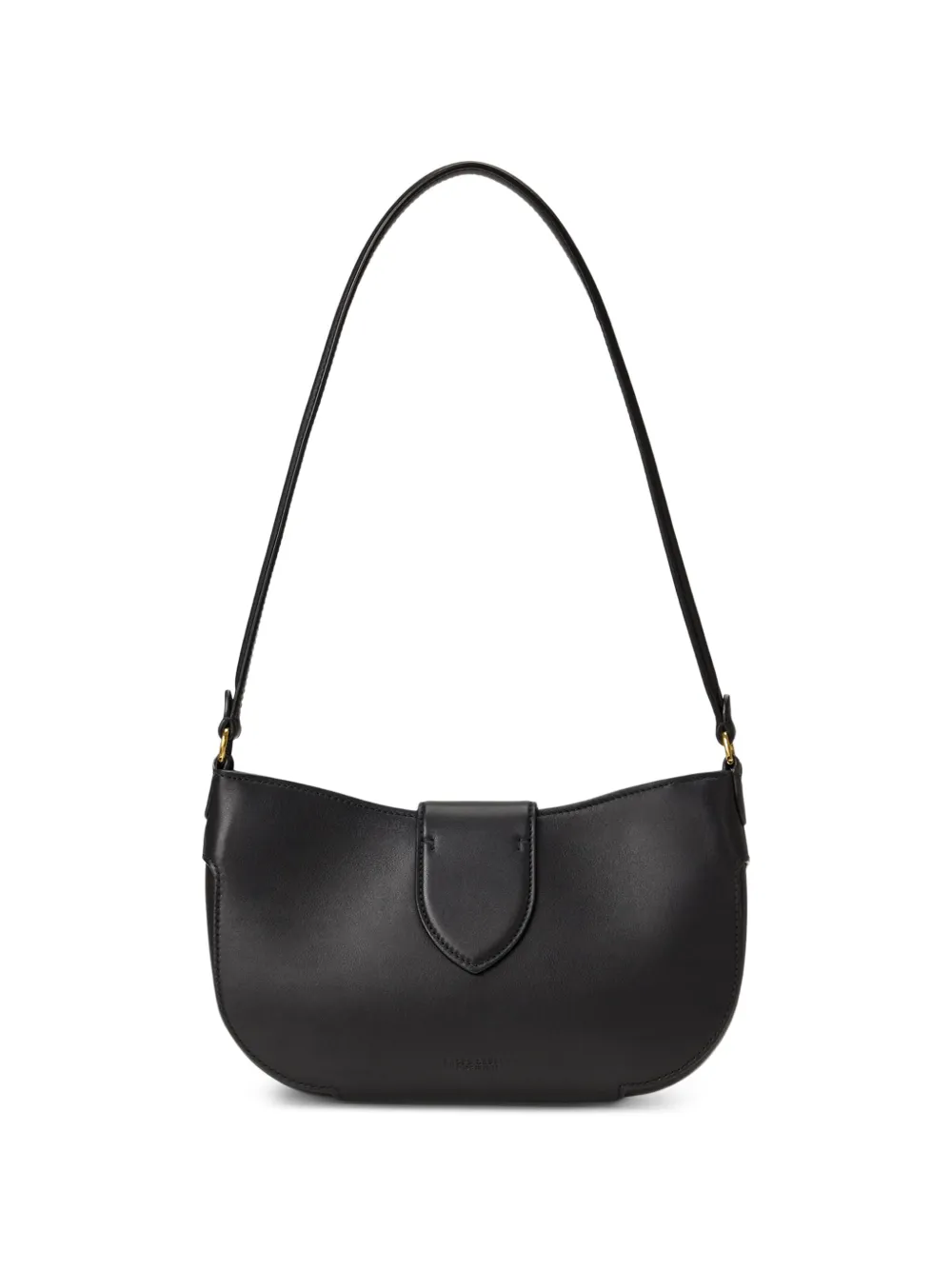 Ralph Lauren Collection Leren schoudertas Zwart