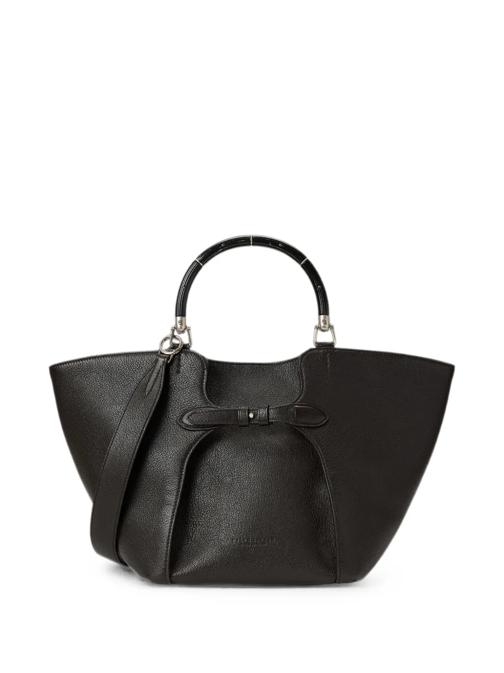 Ralph Lauren Collection small chain-trim leather tote bag
