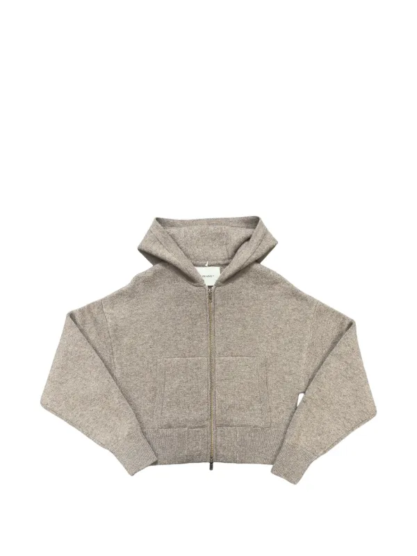 Lisa Yang Lilia Hooded Cardigan in Neutrals