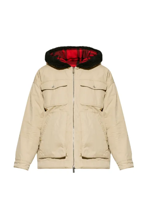 DSQUARED2 logo-patch hooded jacket