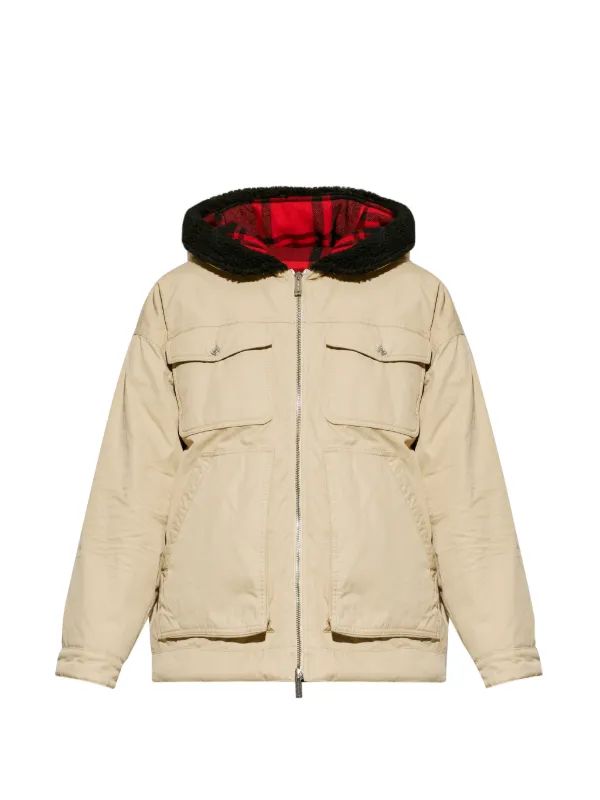 DSQUARED2 フーデッド ジャケット | ニュートラル | FARFETCH JP