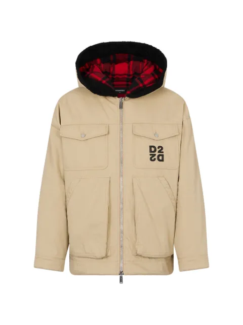 DSQUARED2 classic check carpenter padded jacket
