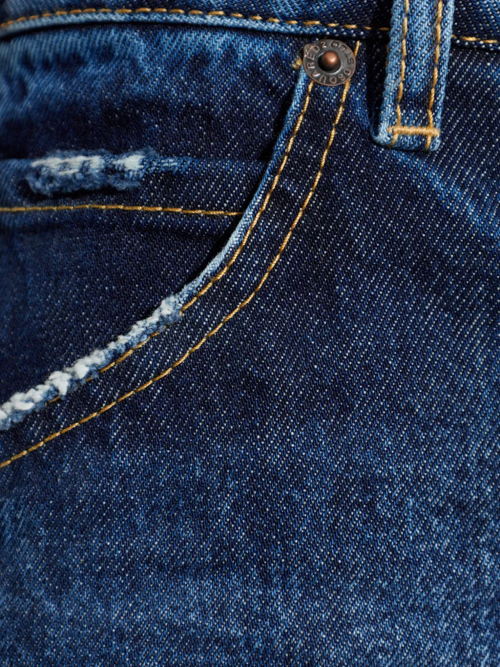 DSQUARED2 Teddy gerafelde jeans Blauw