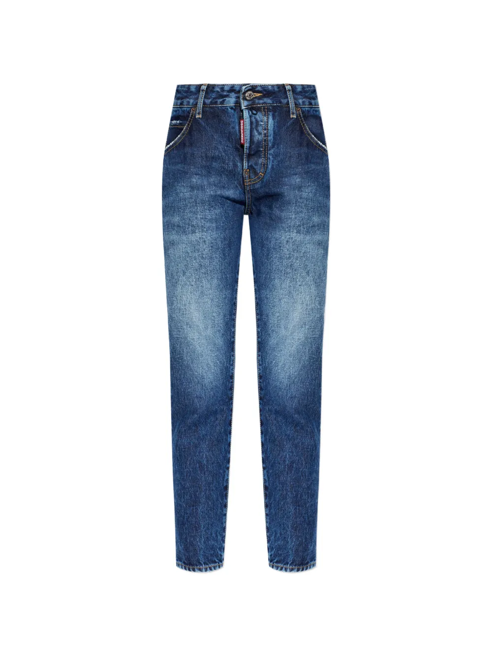 DSQUARED2 Teddy distressed faded jeans - Blau