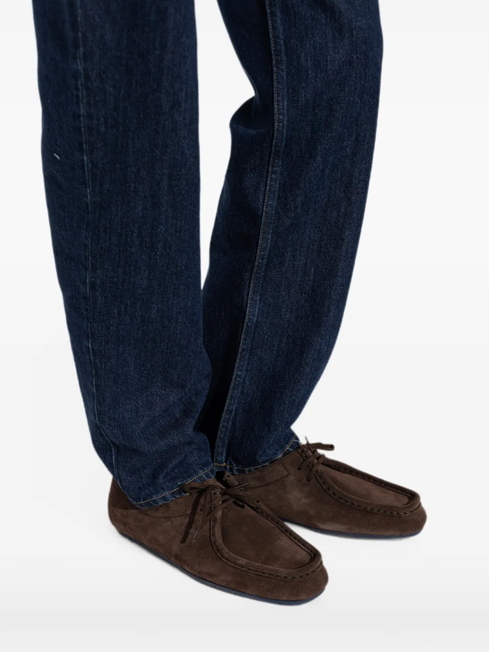 Jil Sander Hood suede lace-up shoes Bruin