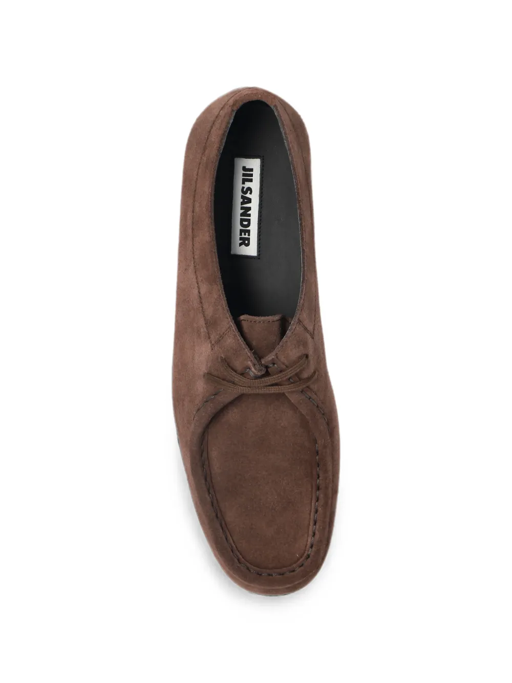 Jil Sander Hood suede lace-up shoes Bruin