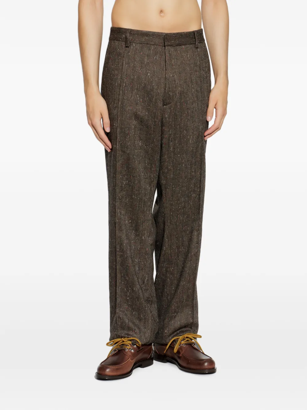 DSQUARED2 Broek met visgraatpatroon Bruin