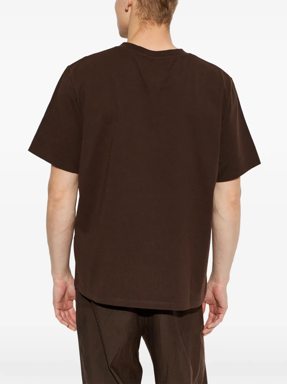 MM6 Maison Margiela T-shirt met logoprint Bruin