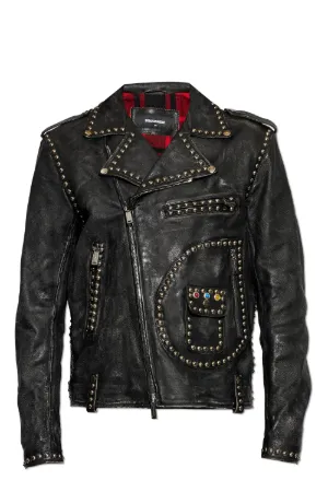 Dsquared2（ディースクエアード）メンズ ライダースジャケット - FARFETCH