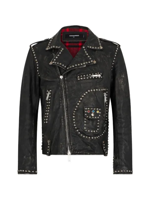 DSQUARED2 jacka med nitar