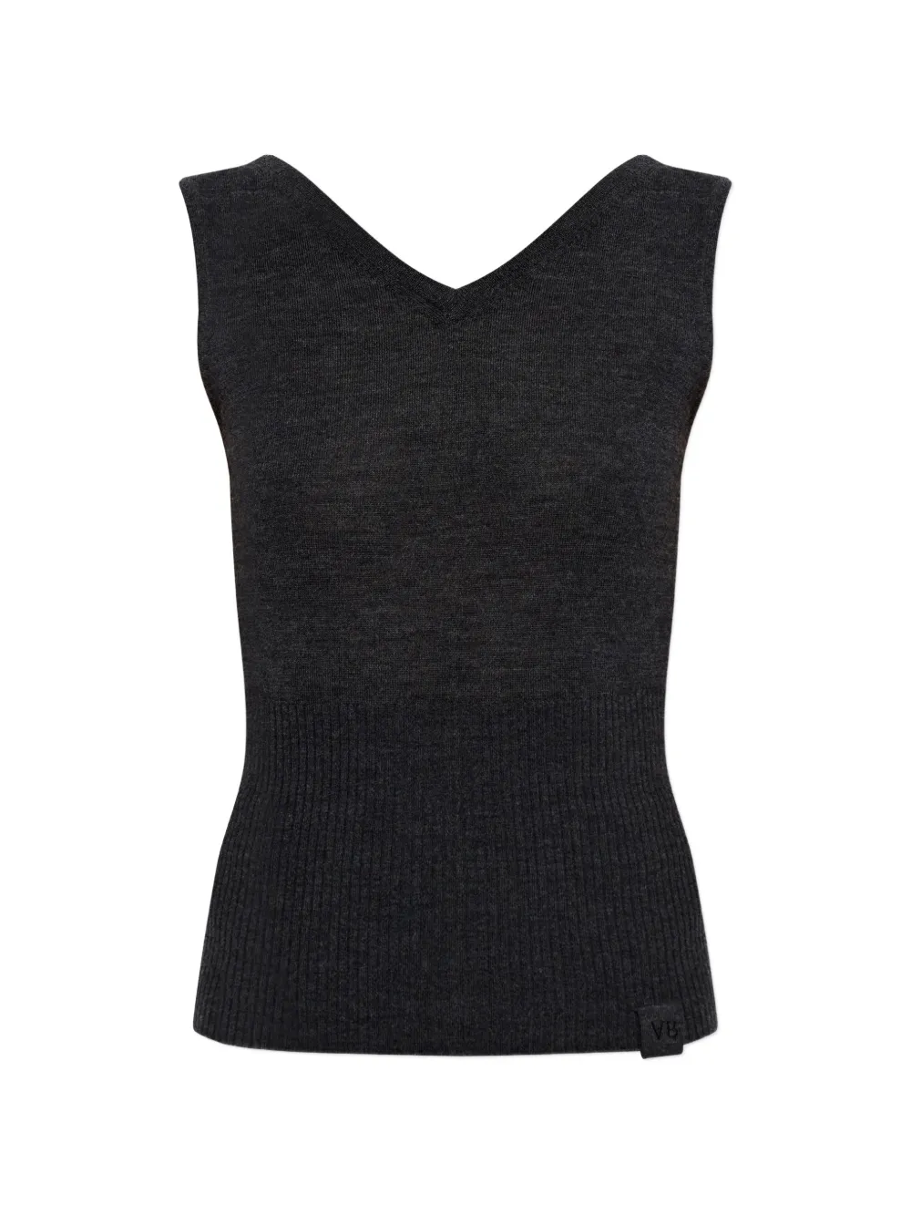 Victoria Beckham Top con scollo a V - Nero