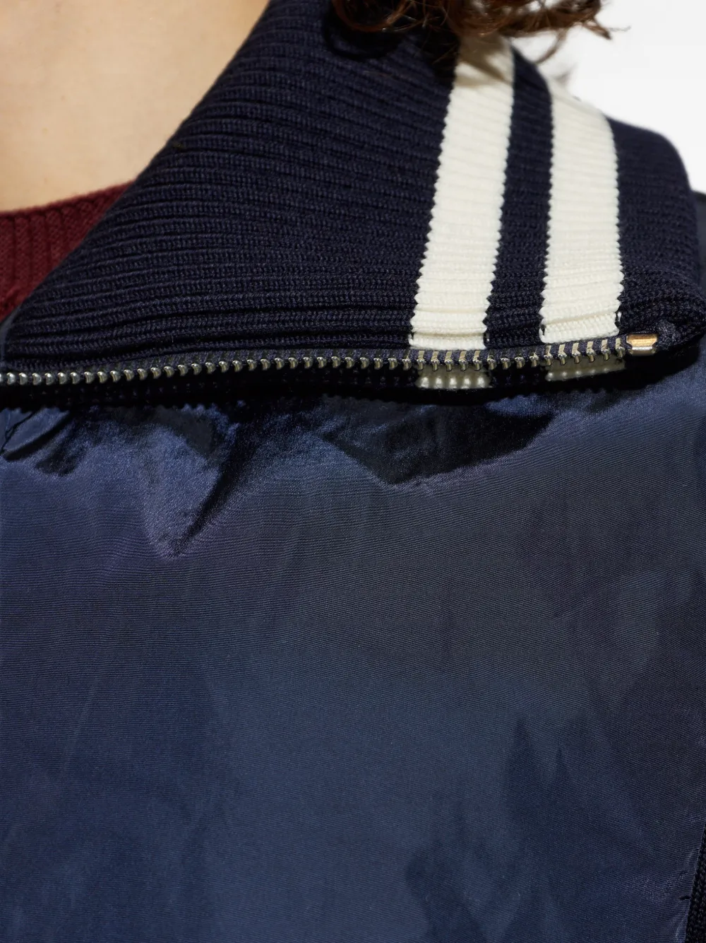DSQUARED2 Gilet met gestreepte afwerking Blauw
