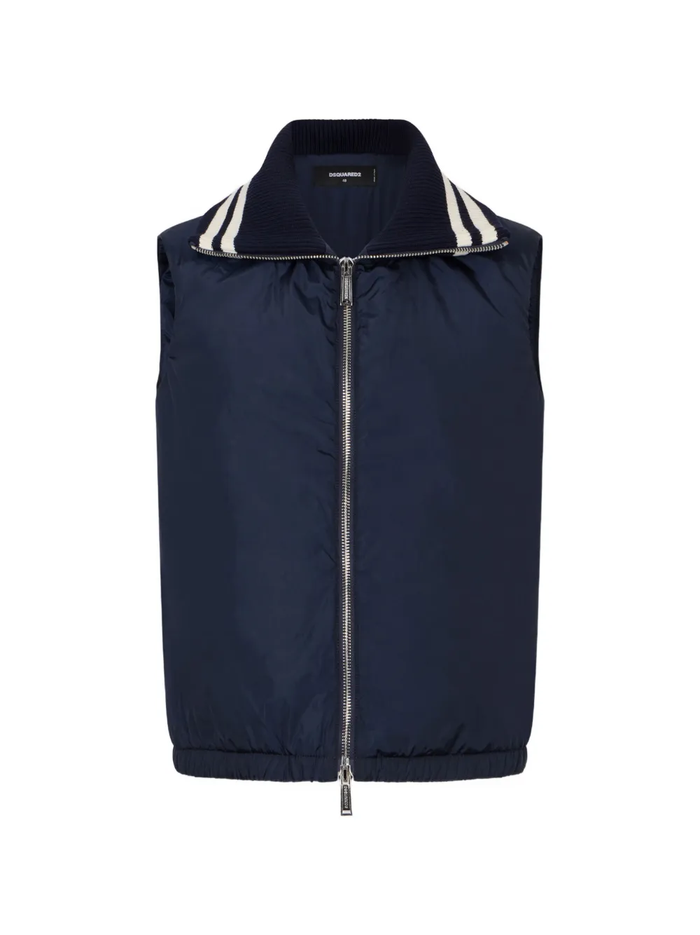 DSQUARED2 Gilet met gestreepte afwerking Blauw