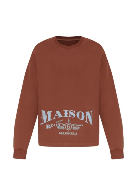 MM6 Maison Margiela sudadera con logo estampado