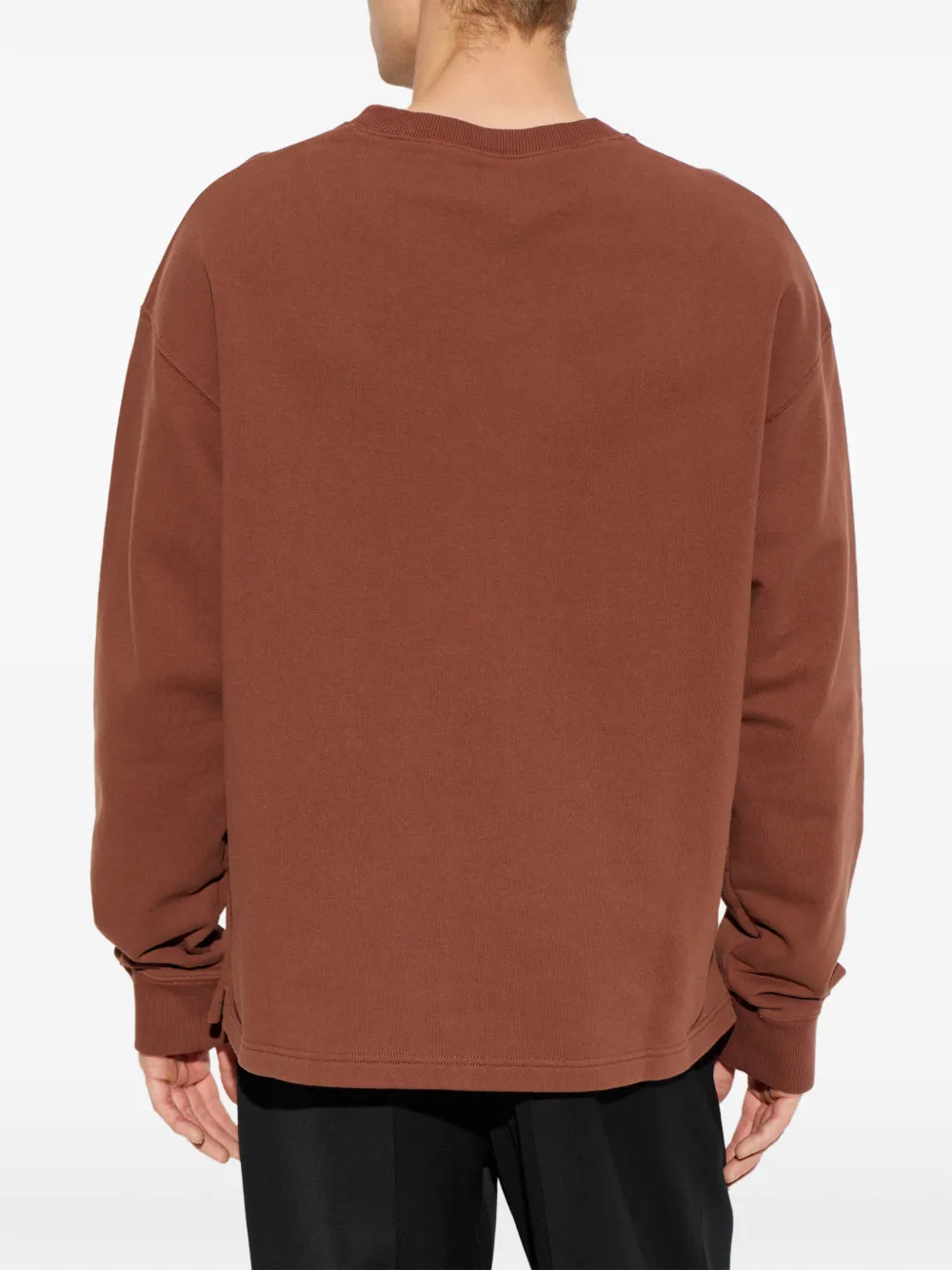 MM6 Maison Margiela Sweater met logoprint Bruin