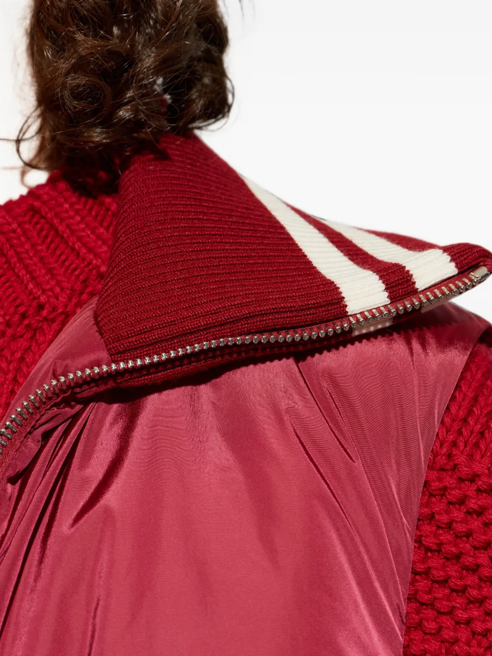 DSQUARED2 Gilet met gestreepte afwerking Rood
